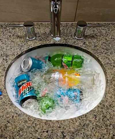 Utah Hotel Hints Sink Refrigerator